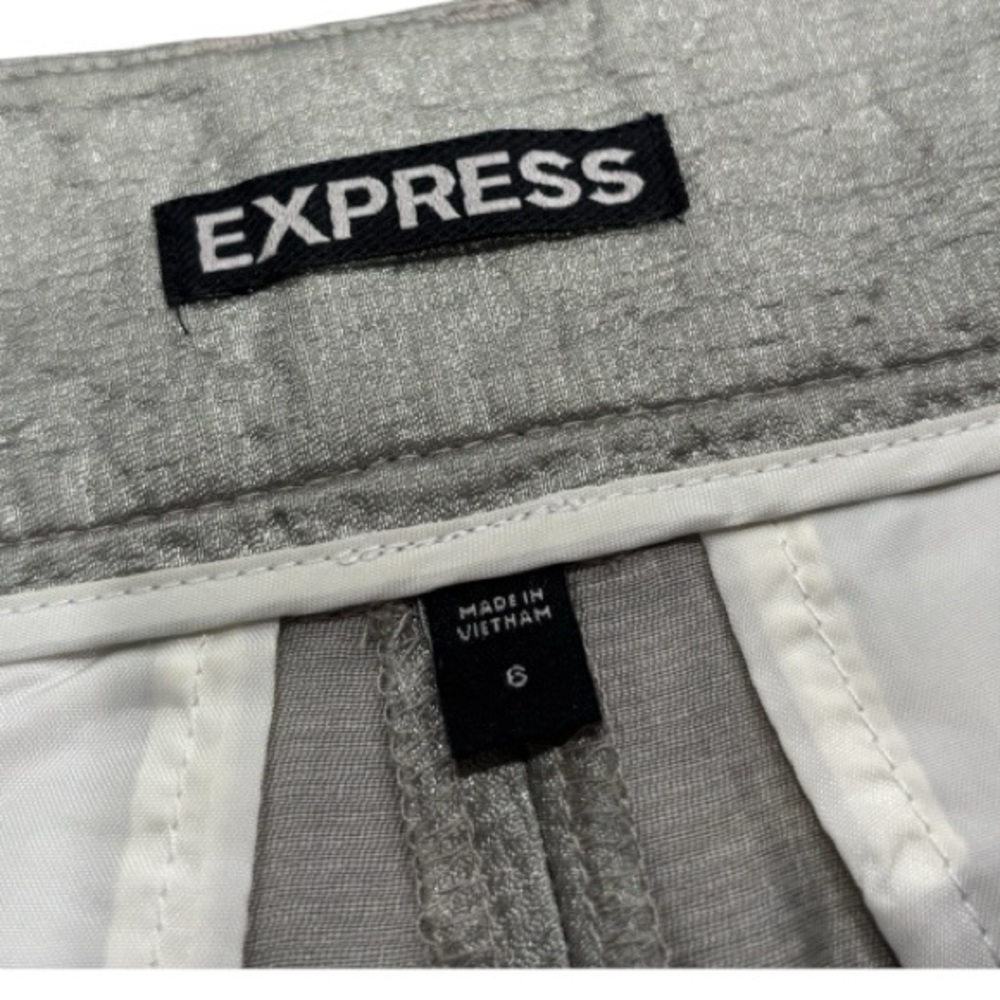 Express Gray/Silver Cuffed Shorts - image 3